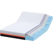 vidaXL Matras, wit en grijs, 140 x 190 cm, jacquardstof