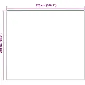vidaXL plaid Paars 270 x 240 cm 0.91 kg Fleece