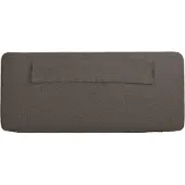 vidaXL Gestoffeerd hoofdbord Bruin en Taupe 80 cm Massief grenenhout