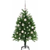 vidaXL Kerstboom met 150 LED met standaard Groen 120 cm PE