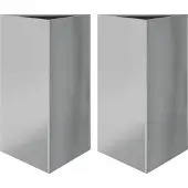 vidaXL Plantenbakken 2 st driehoek 50x43x75 cm gegalvaniseerd staal