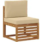 vidaXL Buiten bank set 10 st Natuurlijk en Beige