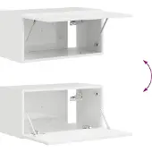 vidaXL Tv-meubelset 5 st Hoogglans wit Bewerkt hout