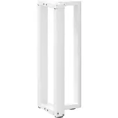 vidaXL Salontafelpoten 2 st T-vormig 50x25x(42-43) cm staal wit