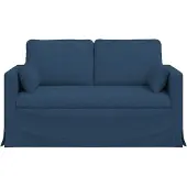 vidaXL Bank Blauw 139 x 78 x 80 cm Stof