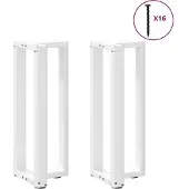 vidaXL Eettafelpoten 2 st T-vormig 90x35x(72-73) cm staal wit