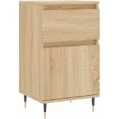 vidaXL Dressoir 40x35x70 cm bewerkt hout sonoma eikenkleurig