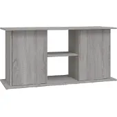 vidaXL Aquariumstandaard 121x41x58 cm bewerkt hout grijs sonoma eiken