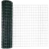 vidaXL Euro Hek Groen 1 x 25m PVC-gelaagd ijzer