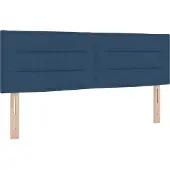 vidaXL Boxspringbed met matras met hoofdeinde Blauw 160 x 200 cm Stof