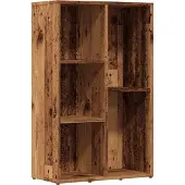 vidaXL Boekenkast 50x25x80 cm bewerkt hout oud houtkleurig