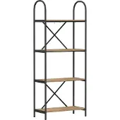 vidaXL Boekenplank 4-laags 60 x 30 x 146 cm Bewerkt hout Artisan Eiken