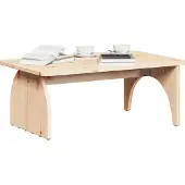 vidaXL Salontafel, naturel, 80 x 50 x 31 cm, massief grenenhout