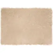 vidaXL Tapijt van imitatie schapenvacht TAFALLA Beige 120 x 170 cm