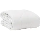 vidaXL Dekbed met kussen 2 pcs Wit Microvezel