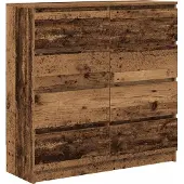 vidaXL Dressoir 100x35x99 cm spaanplaat oud hout