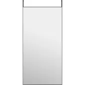 vidaXL Deurspiegel 50x100 cm glas en aluminium zwart