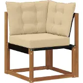 vidaXL Buiten bank set 7 st Natuurlijk en Beige