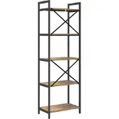 vidaXL Boekenplank 5-laags 56 x 34 x 171 cm Bewerkt hout Artisan Eiken
