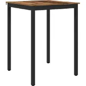 vidaXL Staande Bartafel Bewerkt hout Vierkant