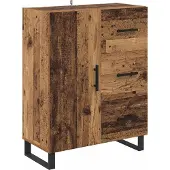 vidaXL Highboard 2 st Oud Hout 69,5 x 34 x 180 cm
