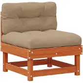 vidaXL Tuin loungeset, 33-delig, wasbruin, massief grenenhout