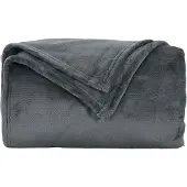 vidaXL plaid Donkergrijs 130 x 150 cm 0.51 kg Fleece