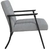 vidaXL Fauteuil Lichtgrijs 59 x 75 x 78 cm Stof