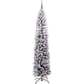 vidaXL Kunstkerstboom Groen 240 cm PVC en Staal en Kunststof