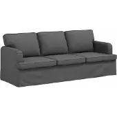 vidaXL Bank Donkergrijs 201 x 80 x 85 cm Stof