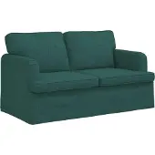 vidaXL Bank Donkergroen 144 x 80 x 85 cm Stof
