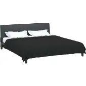 vidaXL Volledig Jaar Dekbed Zwart 220 x 240 cm Microvezel