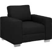 vidaXL Sofa Stoel Zwart 100 cm Stof