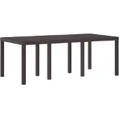 vidaXL Tuin Tafel Bruin 200 x 100 x 73 cm poly rattan
