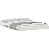 vidaXL Bedframe Wit 140 x 210 cm Massief grenenhout