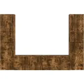 vidaXL Tv-meubelset 6 st 31 x 30 x 60 cm Gerookt eiken