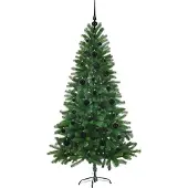 vidaXL Kerstboom met 150 LED met standaard Groen 150 cm PE
