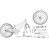vidaXL Kinderfiets 20 Inch voor 6-11 jaar oud Rood