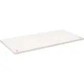 vidaXL Bureaublad 110x55x2,5 cm massief grenenhout wit