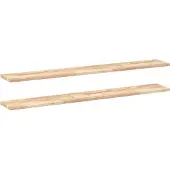 vidaXL Wandschappen 2 st zwevend 140x20x2 cm onbehandeld acaciahout