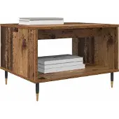 vidaXL Salontafel Oud hout 60 x 50 x 40 cm Bewerkt hout