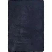 vidaXL Hoogpolig vloerkleed NAVARRA 240x340 cm polyester marineblauw