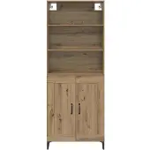 vidaXL Highboard 2 st artisanaal eikenkleurig 69,5 x 34 x 180 cm