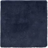 vidaXL Hoogpolig vloerkleed NAVARRA 240x240 cm polyester marineblauw