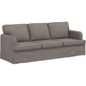 vidaXL Bank Taupe 201 x 80 x 85 cm Stof