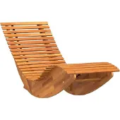 vidaXL Lounger 2 pcs Bruin 154 x 60 x 74 cm Massief Acacia Hout