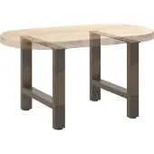 vidaXL Salontafelpoten 2 st 60x(42-43) cm staal naturel