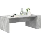 vidaXL Salontafel Beton Grijs 95 x 50 x 34 cm Bewerkt hout