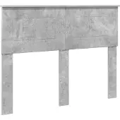 vidaXL Bedframe met hoofdeinde Beton Grijs 120 x 200 cm Bewerkt hout