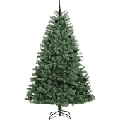 vidaXL Kunstmatige Hinged Kerstboom Groen 240 cm PVC en Metalen